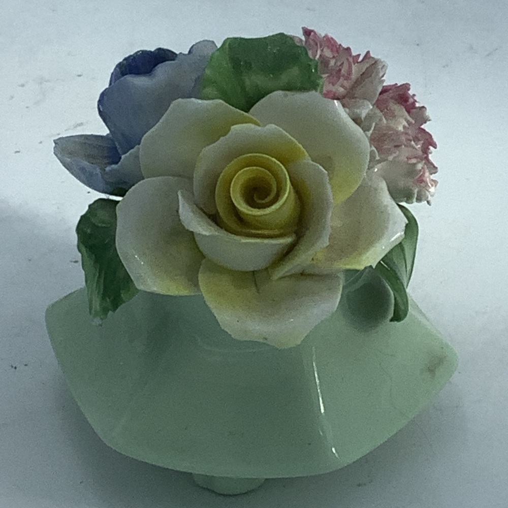 Radnor England Handmade Miniature Bone China Flower Pot
